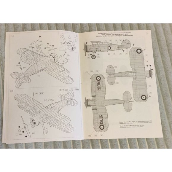 VTG Roden 408 1/48 Gladiator Mk.1 Airplane Model Kit Gloster COMPLETE OPEN BOX - Picture 4 of 11